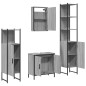 vidaXL Set de muebles de baño 4 pzas madera contrachapada gris sonoma vidaXL Set de muebles de baño 4 pzas madera contrachapada gris sonoma