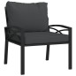 vidaXL Juego de muebles de jardín 7 piezas acero con cojines gris vidaXL Juego de muebles de jardín 7 piezas acero con cojines gris