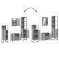 vidaXL Set de muebles de baño 4 pzas madera contrachapada gris sonoma vidaXL Set de muebles de baño 4 pzas madera contrachapada gris sonoma