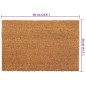 vidaXL Felpudos 2 unidades fibra de coco natural 40x60 cm vidaXL Felpudos 2 unidades fibra de coco natural 40x60 cm