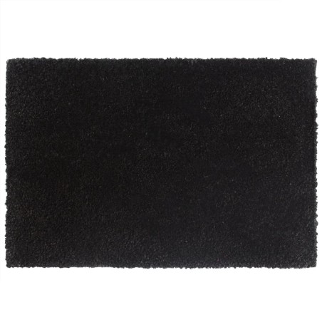 vidaXL Felpudo de fibra de coco negro 40x60 cm