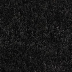 vidaXL Felpudo de fibra de coco negro 40x60 cm