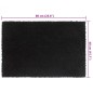 vidaXL Felpudo de fibra de coco negro 40x60 cm vidaXL Felpudo de fibra de coco negro 40x60 cm