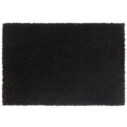 vidaXL Felpudos 5 unidades fibra de coco negro 40x60 cm