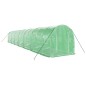 vidaXL Invernadero con estructura de acero verde 28 m² 14x2x2 m vidaXL Invernadero con estructura de acero verde 28 m² 14x2x2 m