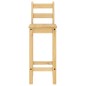 vidaXL Set de mesa alta y taburetes de bar 3 pzas madera maciza pino vidaXL Set de mesa alta y taburetes de bar 3 pzas madera maciza pino