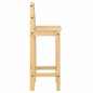 vidaXL Set de mesa alta y taburetes de bar 3 pzas madera maciza pino vidaXL Set de mesa alta y taburetes de bar 3 pzas madera maciza pino