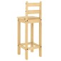 vidaXL Set de mesa alta y taburetes de bar 3 pzas madera maciza pino vidaXL Set de mesa alta y taburetes de bar 3 pzas madera maciza pino