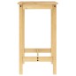 vidaXL Set de mesa alta y taburetes de bar 3 pzas madera maciza pino vidaXL Set de mesa alta y taburetes de bar 3 pzas madera maciza pino