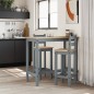 vidaXL Set de bar 3 piezas madera maciza de pino gris vidaXL Set de bar 3 piezas madera maciza de pino gris