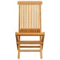 vidaXL Sillas de jardín 6 uds con cojines rojo tinto madera de teca vidaXL Sillas de jardín 6 uds con cojines rojo tinto madera de teca