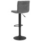 vidaXL Taburetes de cocina 2 unidades terciopelo gris oscuro vidaXL Taburetes de cocina 2 unidades terciopelo gris oscuro