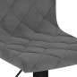 vidaXL Taburetes de cocina 2 unidades terciopelo gris oscuro vidaXL Taburetes de cocina 2 unidades terciopelo gris oscuro
