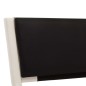 vidaXL Estructura cama con LED cuero sintético blanco negro 120x200 cm