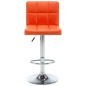 vidaXL Taburetes de cocina 2 unidades cuero sintético naranja vidaXL Taburetes de cocina 2 unidades cuero sintético naranja