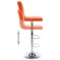 vidaXL Taburetes de cocina 2 unidades cuero sintético naranja vidaXL Taburetes de cocina 2 unidades cuero sintético naranja
