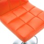 vidaXL Taburetes de cocina 2 unidades cuero sintético naranja vidaXL Taburetes de cocina 2 unidades cuero sintético naranja