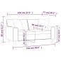 vidaXL Sofá de 2 plazas con cojines cuero sintético rojo tinto 120 cm vidaXL Sofá de 2 plazas con cojines cuero sintético rojo tinto 120 cm