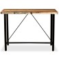 vidaXL Set muebles de bar 5 pzas madera maciza reciclada cuero genuino vidaXL Set muebles de bar 5 pzas madera maciza reciclada cuero genuino