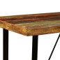 vidaXL Set muebles de bar 5 pzas madera maciza reciclada cuero genuino vidaXL Set muebles de bar 5 pzas madera maciza reciclada cuero genuino