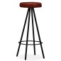 vidaXL Set muebles de bar 5 pzas madera maciza reciclada cuero genuino vidaXL Set muebles de bar 5 pzas madera maciza reciclada cuero genuino