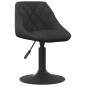 vidaXL Sillas de comedor giratorias 2 uds terciopelo negro vidaXL Sillas de comedor giratorias 2 uds terciopelo negro