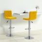 vidaXL Taburetes de cocina 2 unidades terciopelo amarillo mostaza vidaXL Taburetes de cocina 2 unidades terciopelo amarillo mostaza