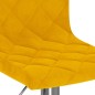 vidaXL Taburetes de cocina 2 unidades terciopelo amarillo mostaza vidaXL Taburetes de cocina 2 unidades terciopelo amarillo mostaza