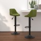 vidaXL Taburetes de cocina 2 uds terciopelo verde claro vidaXL Taburetes de cocina 2 uds terciopelo verde claro