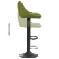 vidaXL Taburetes de cocina 2 uds terciopelo verde claro vidaXL Taburetes de cocina 2 uds terciopelo verde claro