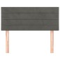 vidaXL Cabecero de terciopelo gris oscuro 100x5x78/88 cm
