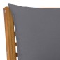 vidaXL Juego de muebles jardín 5 pzas con cojines madera maciza acacia