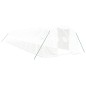 vidaXL Invernadero con estructura de acero blanco 42 m² 14x3x2 m