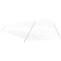 vidaXL Invernadero con estructura de acero blanco 42 m² 14x3x2 m