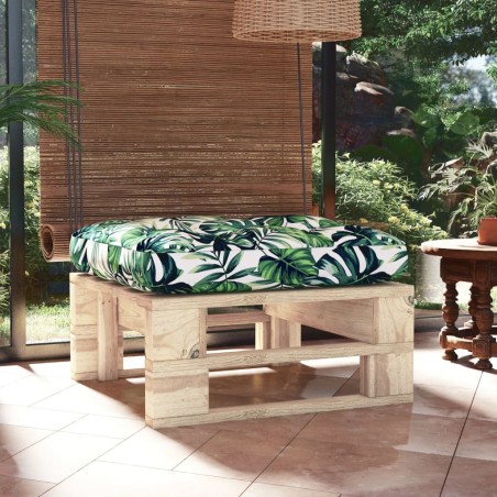 vidaXL Otomana de jardín de palets madera de pino impregnada
