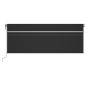 vidaXL Toldo automático persiana LED sensor viento gris antracita 4x3m vidaXL Toldo automático persiana LED sensor viento gris antracita 4x3m