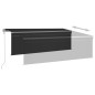 vidaXL Toldo automático persiana LED sensor viento gris antracita 4x3m vidaXL Toldo automático persiana LED sensor viento gris antracita 4x3m
