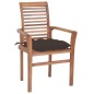 vidaXL Sillas de comedor 8 uds madera de teca con cojines gris taupe vidaXL Sillas de comedor 8 uds madera de teca con cojines gris taupe