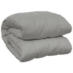 vidaXL Manta con peso tela gris 152x203 cm 7 kg