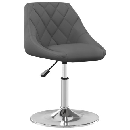 vidaXL Sillas de comedor giratorias 6 unidades terciopelo gris oscuro