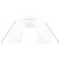 vidaXL Invernadero con estructura de acero blanco 54 m² 18x3x2 m vidaXL Invernadero con estructura de acero blanco 54 m² 18x3x2 m