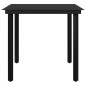 vidaXL Set comedor de jardín 3 pzas y cojines ratán sintético y vidrio vidaXL Set comedor de jardín 3 pzas y cojines ratán sintético y vidrio
