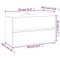 vidaXL Mueble de baño con lavabo madera contrachapada roble ahumado vidaXL Mueble de baño con lavabo madera contrachapada roble ahumado