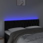 vidaXL Cabecero con LED de terciopelo negro 144x7x78/88 cm vidaXL Cabecero con LED de terciopelo negro 144x7x78/88 cm