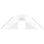 vidaXL Invernadero con estructura de acero blanco 88 m² 22x4x2 m vidaXL Invernadero con estructura de acero blanco 88 m² 22x4x2 m