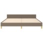 vidaXL Estructura de cama con cabecero de tela gris taupe 180x200 cm vidaXL Estructura de cama con cabecero de tela gris taupe 180x200 cm