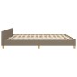 vidaXL Estructura de cama con cabecero de tela gris taupe 180x200 cm vidaXL Estructura de cama con cabecero de tela gris taupe 180x200 cm