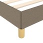 vidaXL Estructura de cama con cabecero de tela gris taupe 180x200 cm vidaXL Estructura de cama con cabecero de tela gris taupe 180x200 cm
