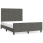 vidaXL Estructura cama con cabecero terciopelo gris oscuro 140x190 cm vidaXL Estructura cama con cabecero terciopelo gris oscuro 140x190 cm