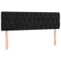 vidaXL Cama box spring con colchón terciopelo negro 140x190 cm vidaXL Cama box spring con colchón terciopelo negro 140x190 cm